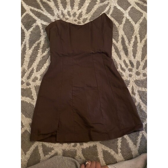 White Fox Change the Tune Brown Corset Mini Dress - Picture 2 of 5